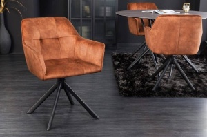 SET 2 SCAUNE, ROTATIV CU BRATE, LOFT, CATIFEA MARO, STIL LOFT, ARTIM GROUP SELECTION