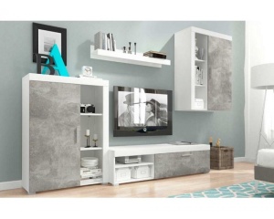 SET LIVING OLI ALB/BETON DESIGN SCANDINAV PSK