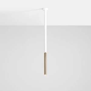 SPOT STICK M, 54,5 CM, ALB/AURIU, DIN METAL, STIL MODERN