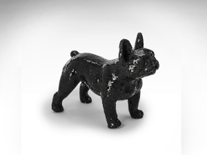 STATUETA DECORATIVA ATILA, 38x50 CM, DIN STICLA SI FIBRE DE STICLA, STIL MODERN - Img 3