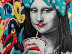 TABLOU CANVAS GIOCONDA, 90x120 CM, STIL MODERN - Img 4