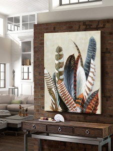 TABLOU CANVAS UCELLI, 90x120 CM, STIL MODERN