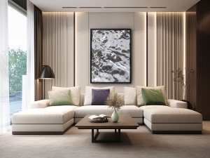 TABLOU DECORATIV DISTORSION, 91x121 CM, STIL MODERN