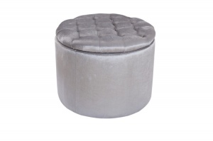TABURET MULTIFUNCTIONAL BAROCK 39799 ARGINTIU STIL MODERN - Img 5