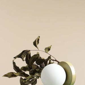 VEIOZA BALL S, 17 CM, FISTIC, DIN STICLA SI METAL, STIL MODERN - Img 4