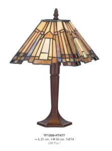 VEIOZA DEOSEBITA TIFFANY, COD TF1508+P7477, DIN METAL SI STICLA