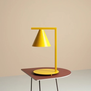 VEIOZA FORM, 40 CM, GALBENA, DIN METAL, STIL MODERN - Img 2