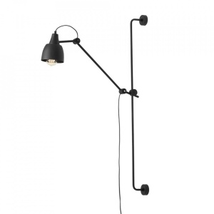 APLICA DRON, 113 CM, NEAGRA, DIN METAL, STIL VINTAGE