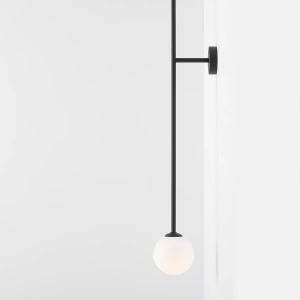 APLICA PINNE, 115 CM, NEAGRA, DIN STICLA SI METAL, STIL MODERN