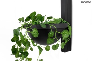 APLICA PLANT, NEAGRA, CONFECTIONATA DIN METAL SI STICLA, STIL MODERN - Img 2