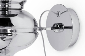 APLICA QUEEN 18, CROM, DIN ALUMINIU SI PLASTIC, STIL MODERN, B2 - Img 2