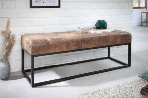 BANCHETA 110CM, PETIT BEAUTE, MARO ANTIC, DIN MICROFIBRA, COD 40318, DESIGN CLASIC