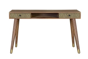 BIROU SAVANA 6763, VERDE/MARO, DIN LEMN MASIV DE MANGO, STIL INDUSTRIAL G&C - Img 2