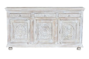 BUFET DESSI 6407, MARO/ALB, DIN LEMN DE MANGO, STIL SHABBY CHIC G&C - Img 3
