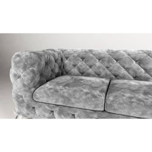 CANAPEA 3+C+1 LOCURI, CHESTERFIELD, CHELSEA, DIN STOFA DE CALITATE, 323CM, CULOARE PERSONALIZATA - Img 3