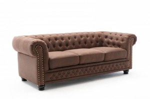 CANAPEA 3 LOCURI, CHESTERFIELD II 210CM, CULOARE MARO, DESIGN VINTAGE, ARTIM GROUP SELECTION