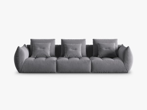 CANAPEA BLOOM, 4 LOCURI, 332 CM, DIVERSE CULORI SI MATERIALE, DESIGN DEOSEBIT