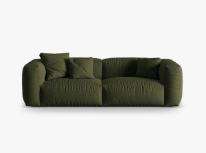 CANAPEA MARTINA, 3 LOCURI, 240 CM, DIVERSE CULORI SI MATERIALE, DESIGN DEOSEBIT - Img 5