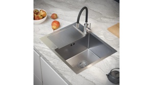 CHIUVETA BUCATARIE REA LUKE 116, NICHEL PERIAT, DIN INOX, CALITATE SUPERIOARA - Img 3