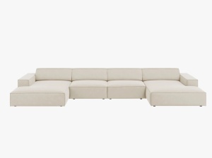 COLTAR JODIE, 6 LOCURI, 364 CM, DIVERSE CULORI SI MATERIALE, DESIGN DEOSEBIT - Img 4