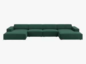 COLTAR JODIE, 6 LOCURI, 364 CM, DIVERSE CULORI SI MATERIALE, DESIGN DEOSEBIT - Img 14