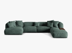 COLTAR MARTINA DREAPTA, 4+ LOCURI, 406 CM, DIVERSE CULORI SI MATERIALE, DESIGN DEOSEBIT - Img 12