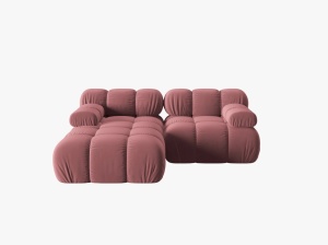 COLTAR MODULAR BELLIS, STANGA, 2 LOCURI, 188 CM, DIVERSE CULORI SI MATERIALE, DESIGN DEOSEBIT - Img 8