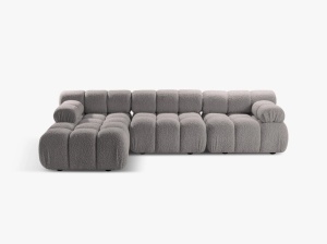 COLTAR MODULAR BELLIS, STANGA, 4 LOCURI, 282 CM, TAPITERIE BOUCLE, DIVERSE CULORI, DESIGN DEOSEBIT
