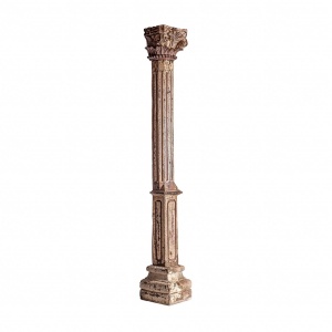 COLUMNA DASHA REF. 31255, DIN LEMN MASIV DE TEC, STIL RUSTIC, VIC