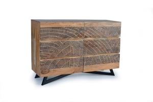 COMODA 125CM, MARO, DIN LEMN DE ACACIA/METAL, GINER Y COLOMER