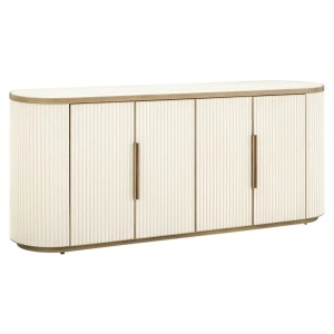 COMODA ELEGANTA 192CM, TIVOLI 4 USI, ALB/AURIU, METAL, LEMN/CERAMICA, RICHMOND INTERIORS
