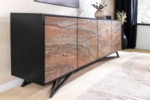 COMODA ELEGANTA, MOUNTAIN SOUL 175CM, LEMN DE SALCAM, MDF, ASPECT DE PIATRA, INVICTA INTERIOR - Img 5