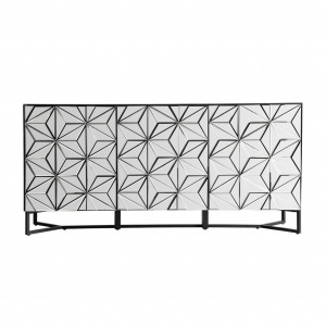 COMODA THAYA REF. 28837, DIN MDF, OGLINDA SI METAL, STIL MODERN, VIC