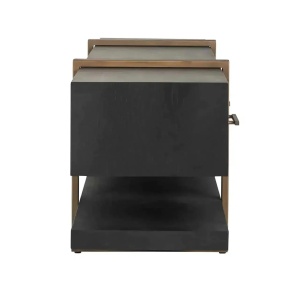 COMODA TV CAMBON, 240 CM, NEGRU/BRONZ, DIN FURNIR DE STEJAR SI METAL, RICHMOND INTERIORS - Img 7