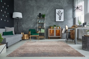 COVOR DIN BUMBAC MODERNART 38268 GRI/BBEJ STIL MODERN