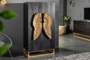 DULAP/BUFET ANGEL, 140CM, DIN LEMN MASIV DE MANGO SI METAL, CU ORNAMENTE DEOSEBITE, ARTIM GROUP