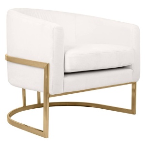 FOTOLIU CASSIA VELVET, BEJ/AURIU, TAPITERIE DIN CATIFEA, STIL MODERN, B2