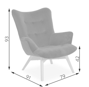 FOTOLIU CONFORTABIL ANGEL ROZ/NATURAL - DESIGN MODERN - Img 2
