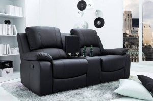 FOTOLIU DUBLU CINEMA, CONFORTABIL, HOLLYWOOD, COD 40619, PIELE ECO