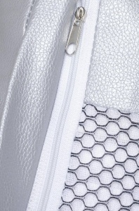 FOTOLIU EXCLUSIVIST BUBBLE STAND 2, ARGINTIU/TRANSPARENT/CROM, DIN ACRIL SI PIELE ECOLOGICA, STIL MODERN - Img 2