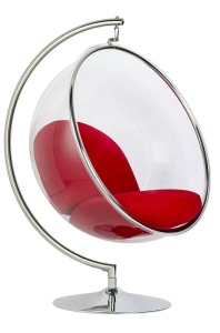FOTOLIU EXCLUSIVIST BUBBLE STAND, ROSU/TRANSPARENT/CROM, DIN ACRIL SI CASMIR, STIL MODERN