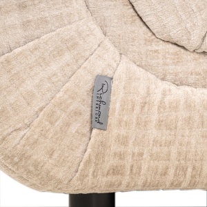 FOTOLIU KYLI CREM JASPER, S4768, CONFECTIONAT DIN 100% POLIESTER, LEMN RECICLAT SI SPUMA, STIL MODERN - Img 5