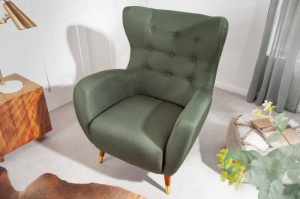 FOTOLIU STIL CHESTERFIELD , DON VERDE, DIN TEXTIL - Img 3