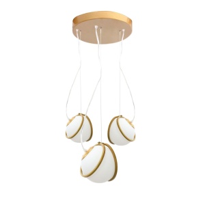 Lampa APP1090-3 CP GOLD WHITE