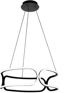 LAMPĂ DE CRISTAL LED APP790-CP TRIO BLACK - Img 2