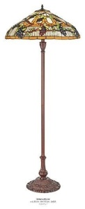 LAMPADAR DEOSEBIT TIFFANY, COD 55961+PFL10, DIN METAL SI STICLA