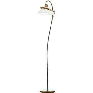 LAMPADAR RETRO II 368_A2, DIN METAL SI STICLA, ALB/AURIU, STIL CLASIC, ALDEX