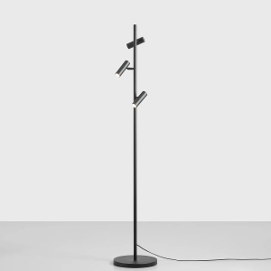 LAMPADAR TREVO, 3 BRATE, 164 CM, NEGRU, DIN METAL, STIL MODERN