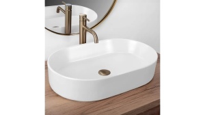 LAVOAR REA NADIA, ALB MAT, 61 CM, DIN CERAMICA, CALITATE SUPERIOARA