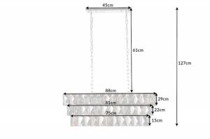 LUSTRA CRISTAL 90CM, CRYSTAL, DIN METAL SI CRISTAL, MODEL DEOSEBIT - Img 6